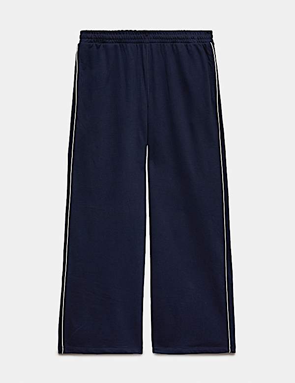 Cotton Rich Loopback Wide Leg Joggers - CZ