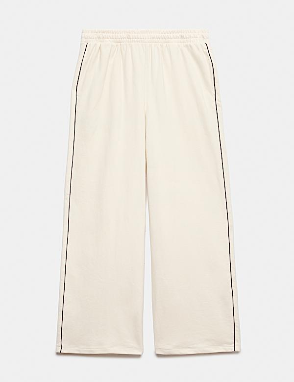 Cotton Rich Loopback Wide Leg Joggers - JE