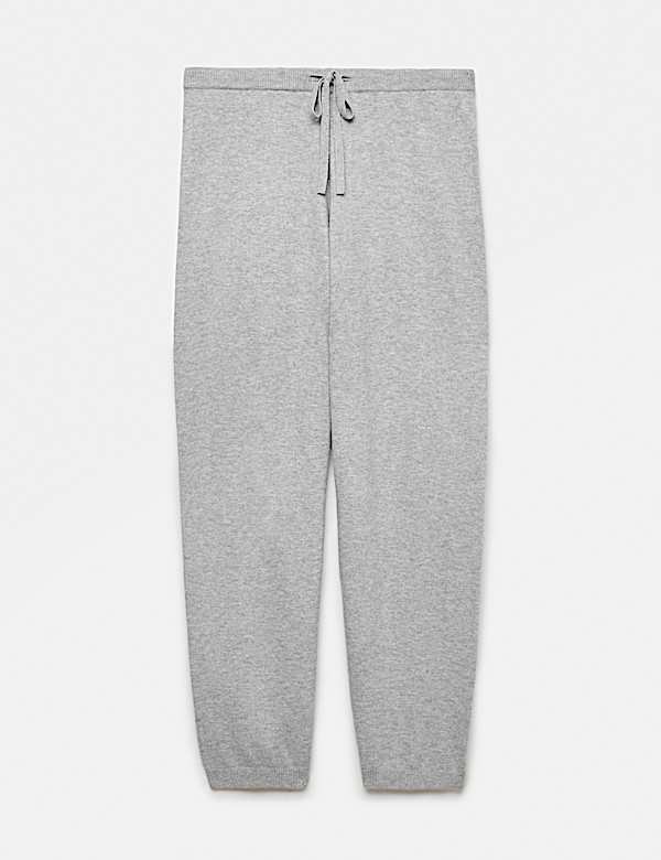 Loungewear-Strickhose mit Barrel-Bein - DE