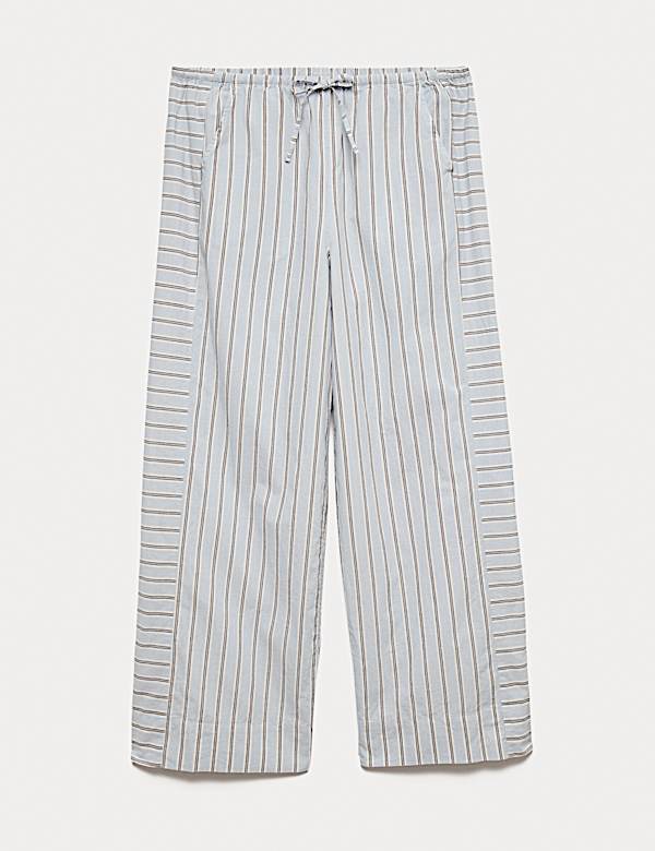 Pure Cotton Cambric Striped Pyjama Bottoms - SK