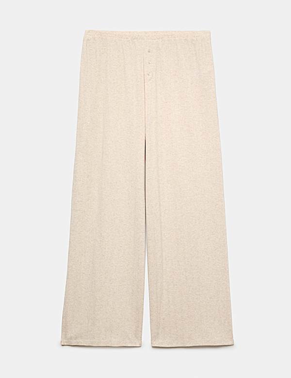 Pointelle Wide Leg Lounge Bottoms - NL