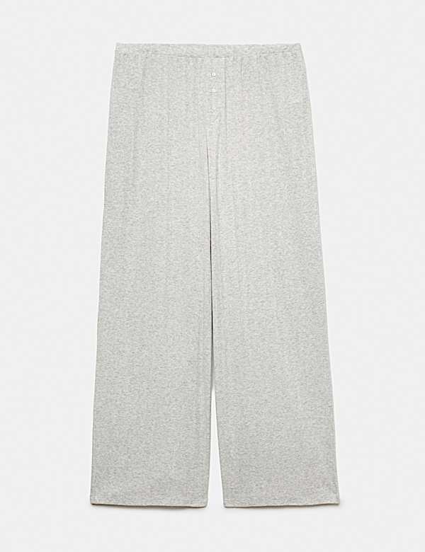 Pointelle Wide Leg Lounge Bottoms - CZ