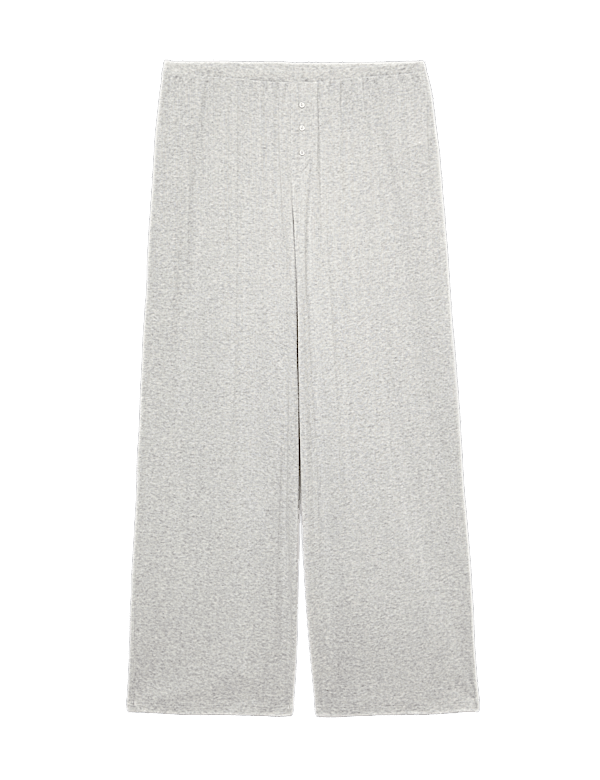 Pointelle Wide Leg Lounge Bottoms