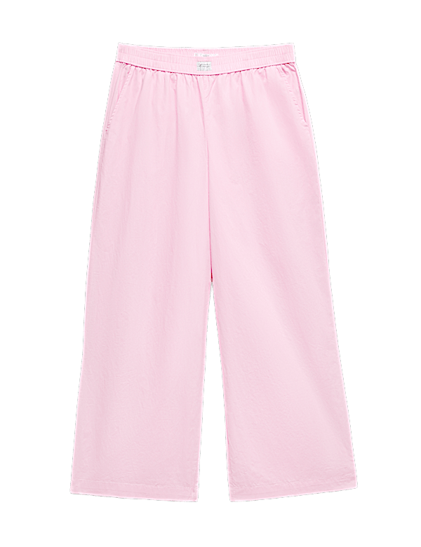 Pure Cotton Wide Leg Pyjama Bottoms