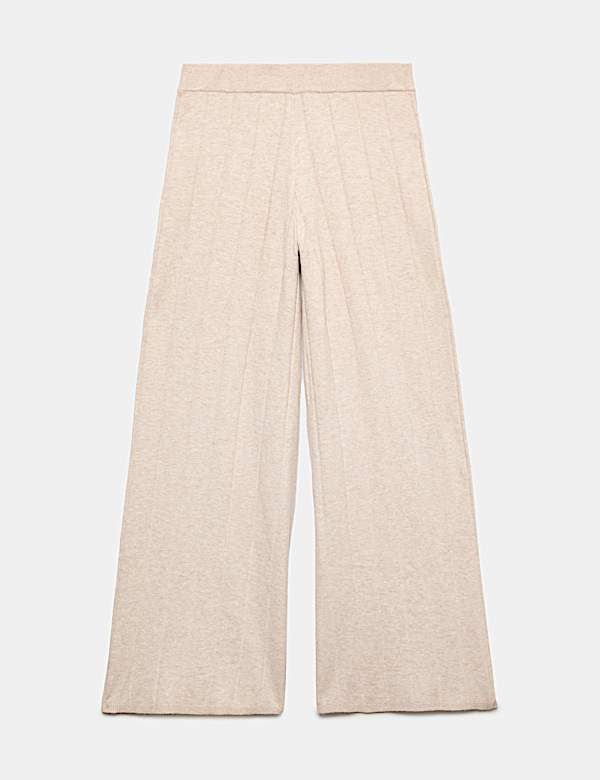 Knitted Wide Leg Pyjama Bottoms - CN