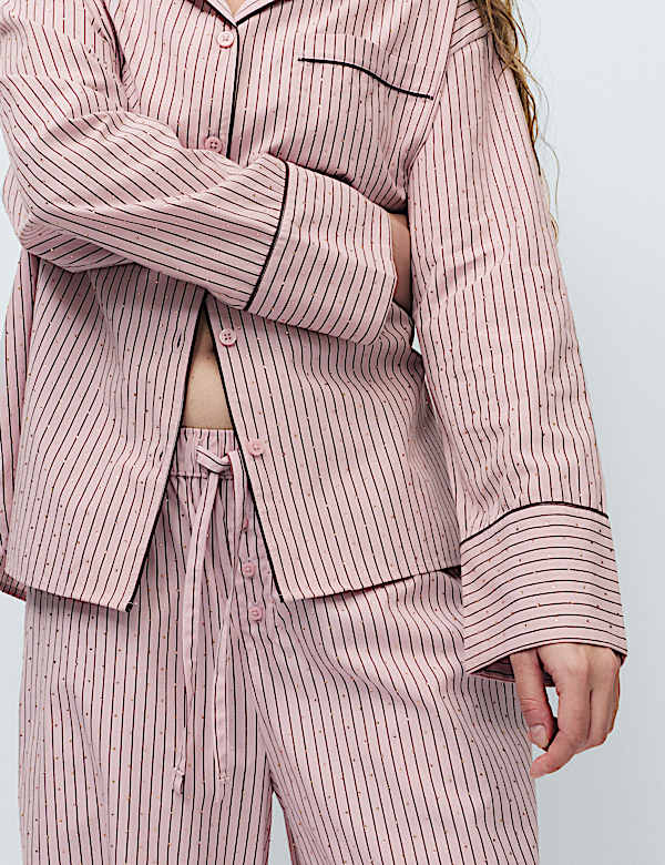 Pure Cotton Striped Pyjama Bottoms - AU
