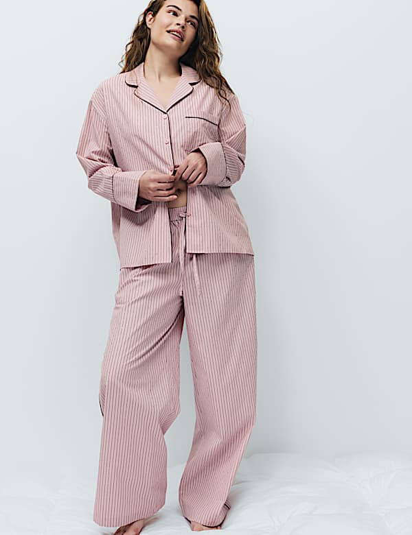 Pure Cotton Striped Pyjama Bottoms - AU