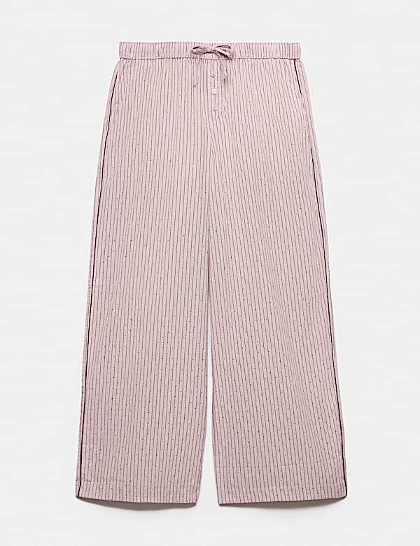 Pure Cotton Striped Pyjama Bottoms - AU