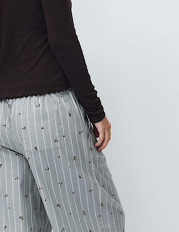 Cotton Rich Floral Pyjama Bottoms - AU