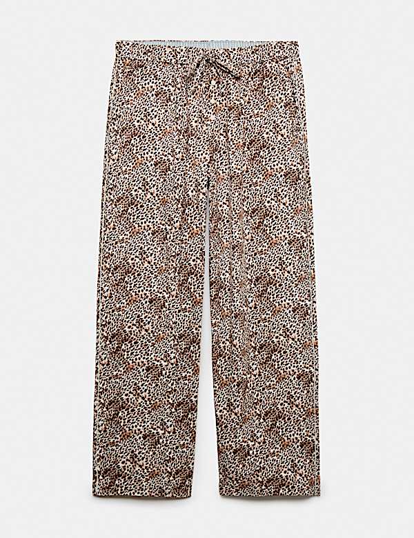 Pure Cotton Animal Print Pyjama Bottoms - CA