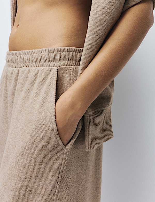 Cotton Blend Brushed Lounge Joggers - JE