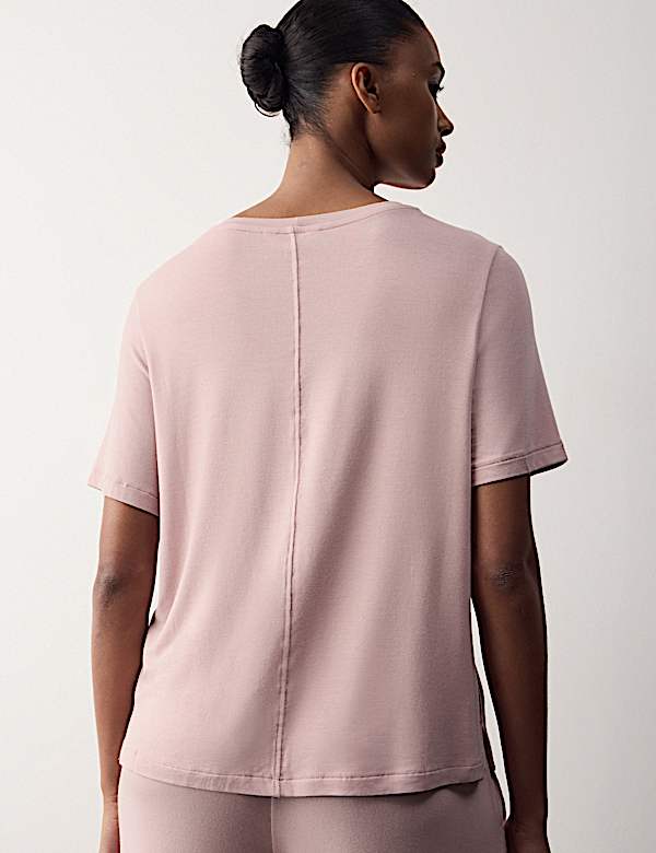 Modal Rich Short Sleeve Pyjama Top - RS