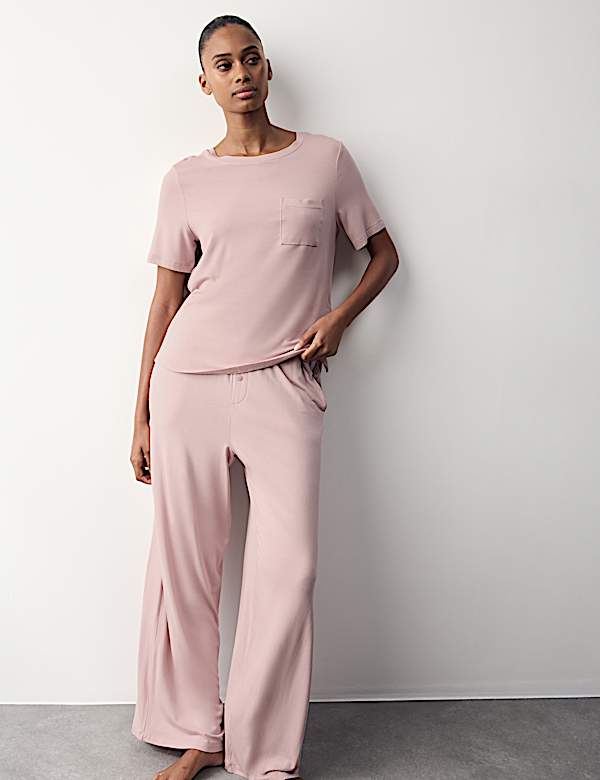 Modal Rich Short Sleeve Pyjama Top - RS