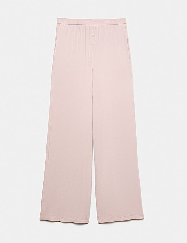 Modal Rich Wide Leg Pyjama Bottoms - TW