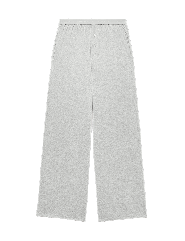 Modal Rich Wide Leg Pyjama Bottoms