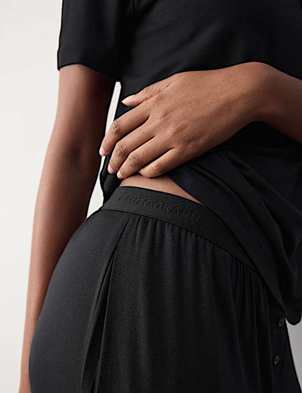 Modal Rich Wide Leg Pyjama Bottoms - CZ