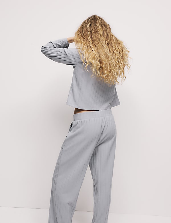 Brushed Knit Rib Lounge Set