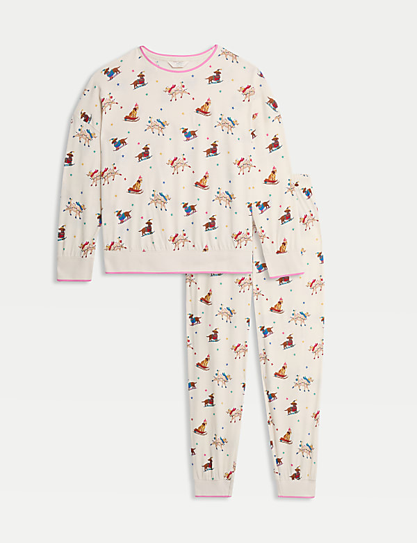 Pure Cotton Printed Pyjama Set - ID