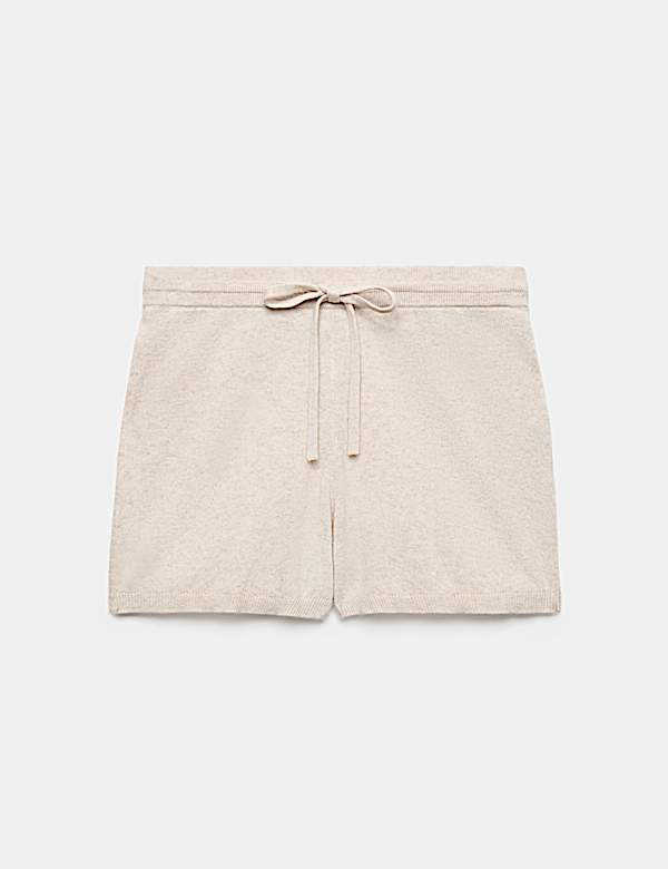 Merino Wool Blend Lounge Shorts with Cashmere - BN