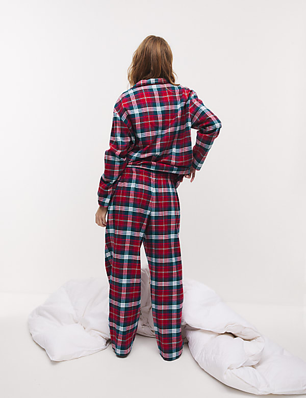 Women's Checked Family Christmas Pyjama Set - FI