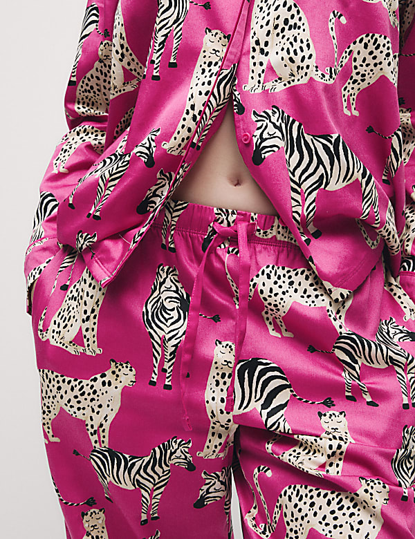 Women's Zebra & Cheetah Family Christmas Pyjama Set - PL