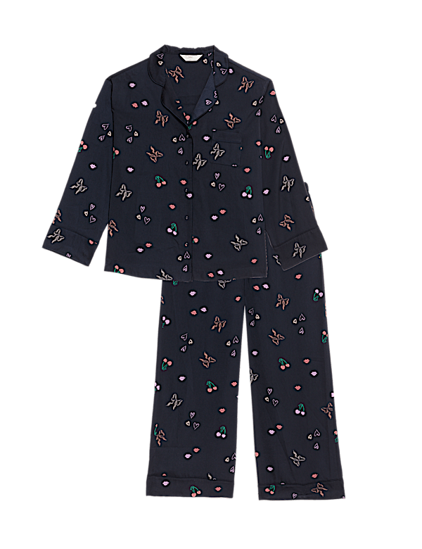 Dream Satin™ Printed Revere Pyjama Set