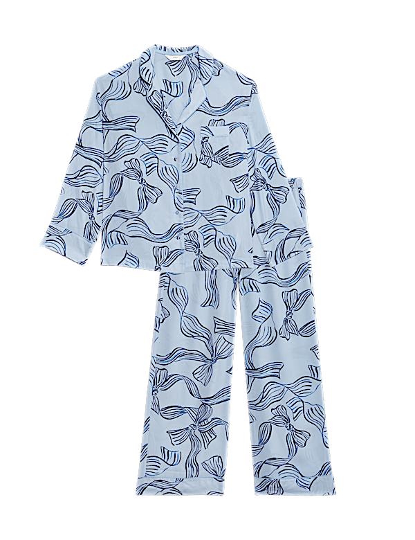 Dream Satin™ Printed Revere Pyjama Set