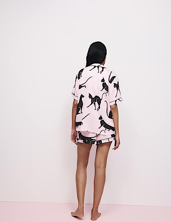 The Cat Print Shortie Set - US