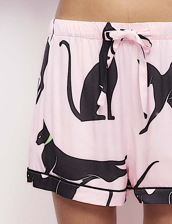 The Cat Print Shortie Set - US