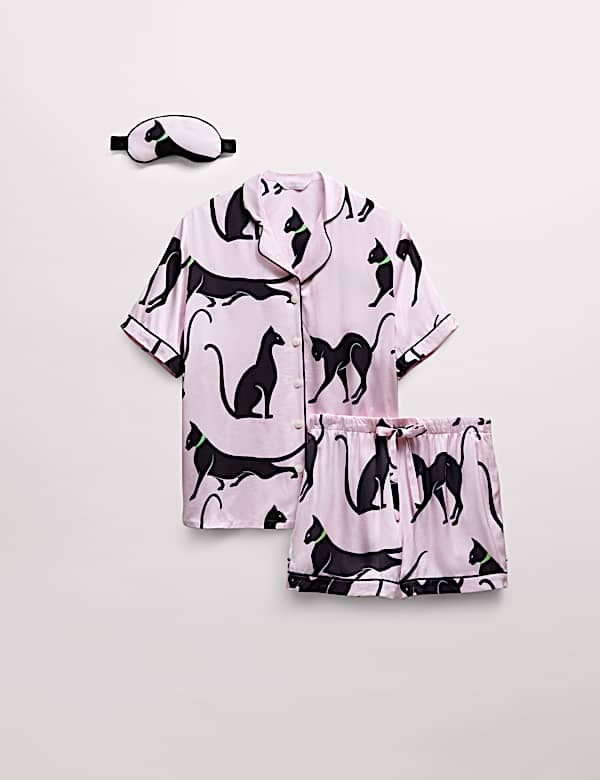 The Cat Print Shortie Set - US