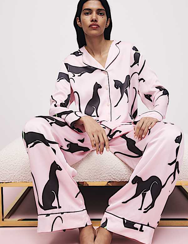 The Cat Print Pyjama Set - SE