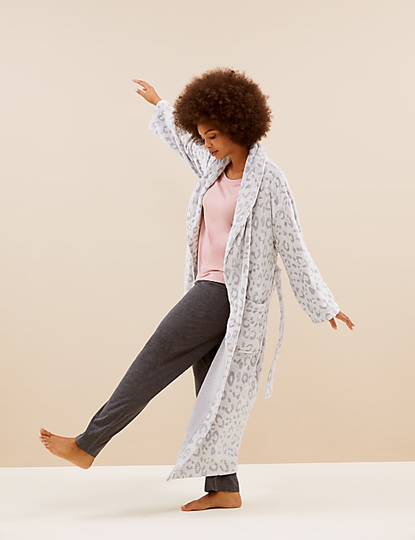 Fleece Carved Dressing Gown