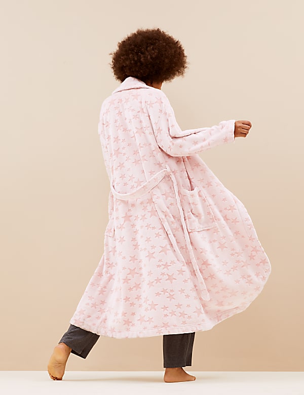 Fleece Carved Dressing Gown