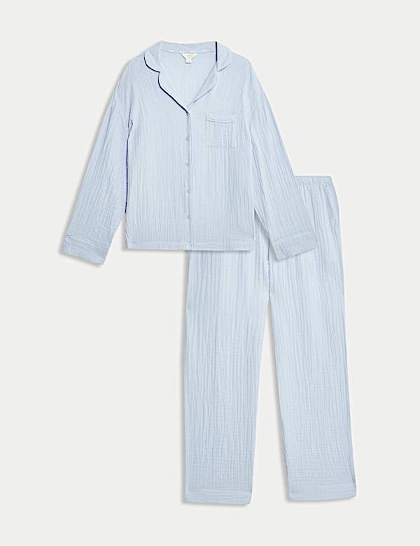Pure Cotton Muslin Cool Comfort&trade; Pyjamas - NO