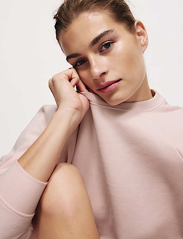 Ensemble 100 % coton avec shorty style sweat - LU