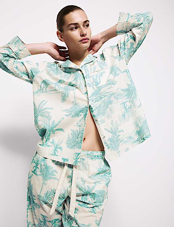 Pure Cotton Cambric Printed Pyjama Set - SI