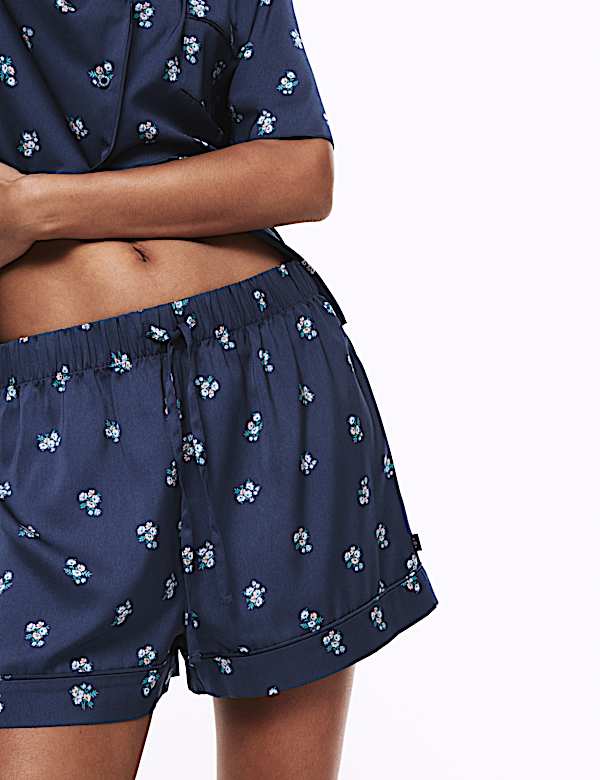 Dream Satin™ Printed Revere Shortie Set - JE