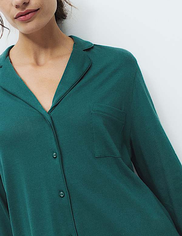 Cotton Modal Revere Pyjama Set - NZ