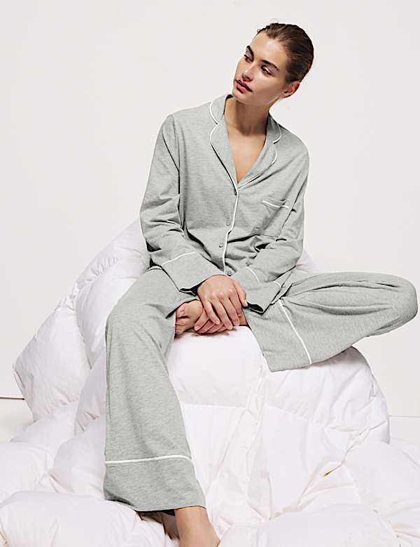 Cotton Modal Revere Pyjama Set - IL
