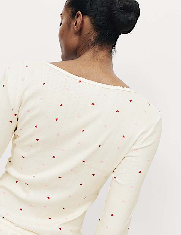 Pointelle Printed Pyjama Set - JO