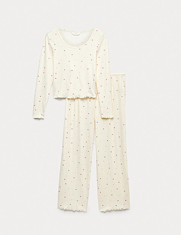 Pointelle Printed Pyjama Set - JO