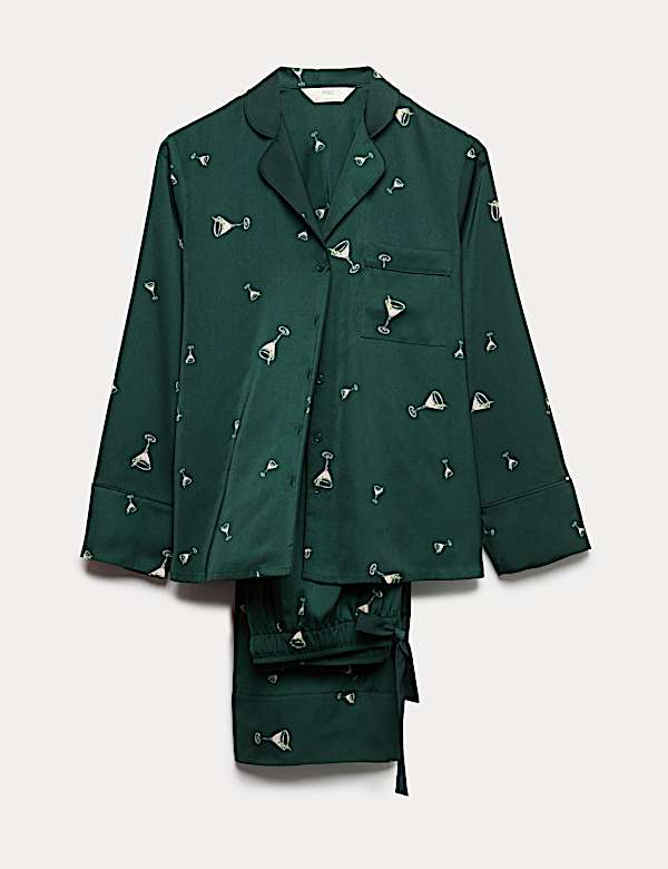 Dream Satin™ Cocktail Print Pyjama Set - DK