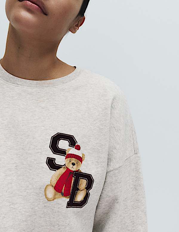 Set Piyama Natal Keluarga Motif Spencer Bear™ - ID