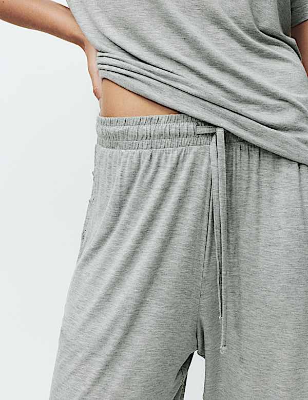 Viscose Lace Trim Pyjama Set - BN