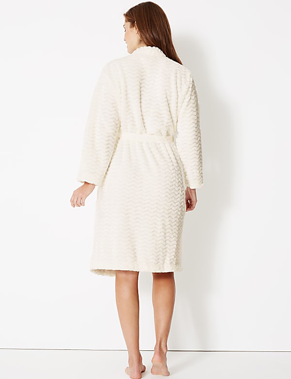 Supersoft Textured Kimono Dressing Gown