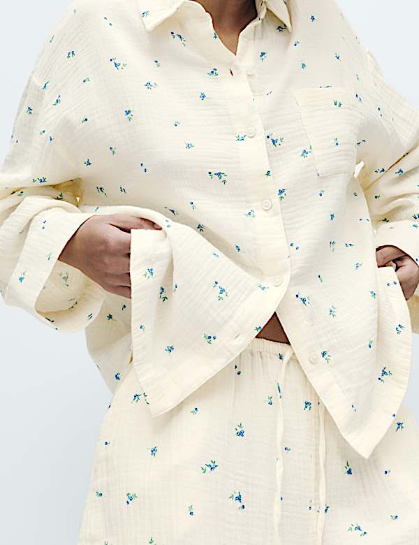 Cadeauset van 4 zuiver katoenen pyjama&rsquo;s met print - NL