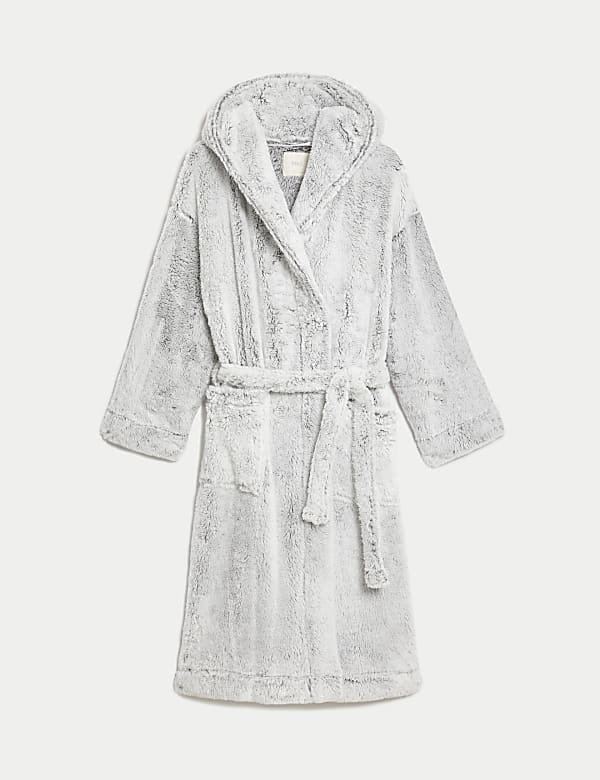 Fleece Hooded Dressing Gown - BE