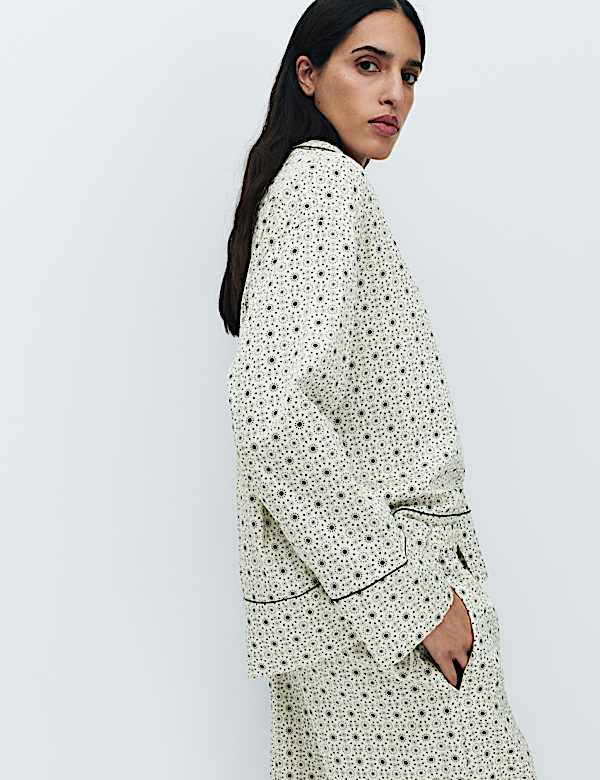 Pure Cotton Sateen Printed Pyjama Set