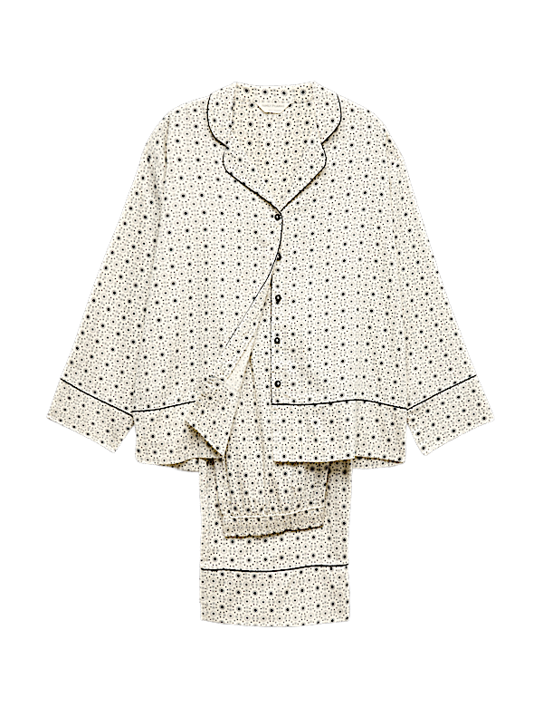Pure Cotton Sateen Printed Pyjama Set