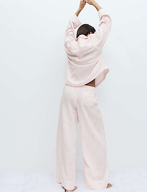 Pure Cotton Muslin Floral Pyjama Set - PL